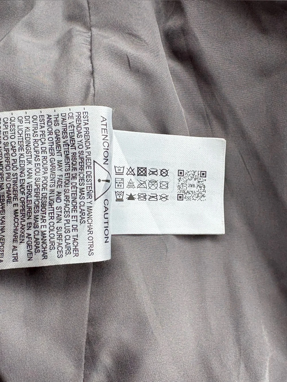 Zara Silver Metallic Hooded Puffer Coat